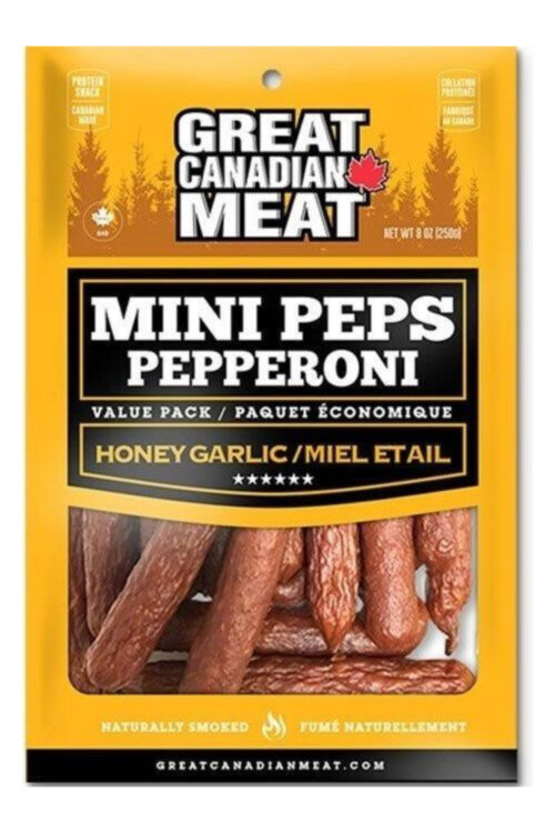 Great Canadian Meat Honey Garlic Mini Pepperoni- Mini Peps