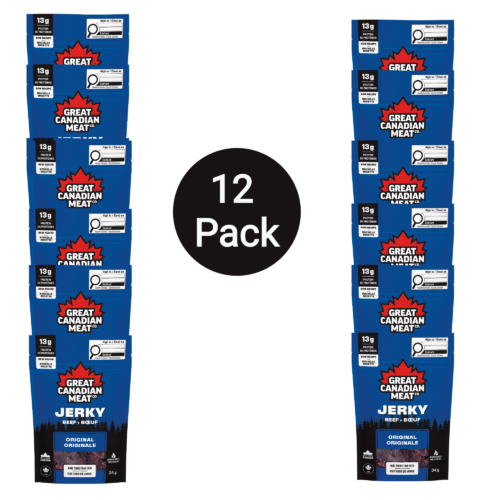 The Snack Pack - 12 Bags of Original Beef Jerky (34g)