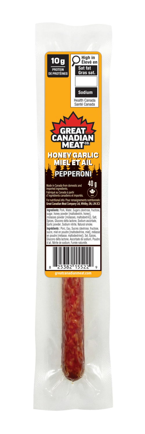 Honey Garlic Pepperoni Salami Sticks